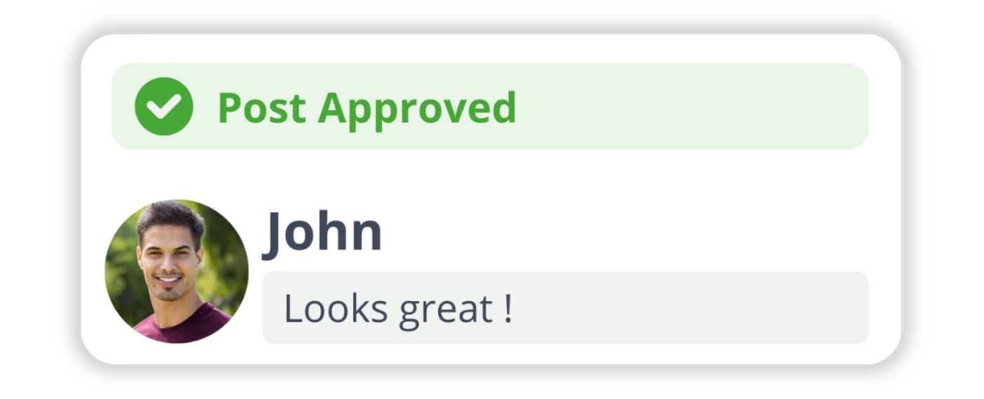 Post approval workflow