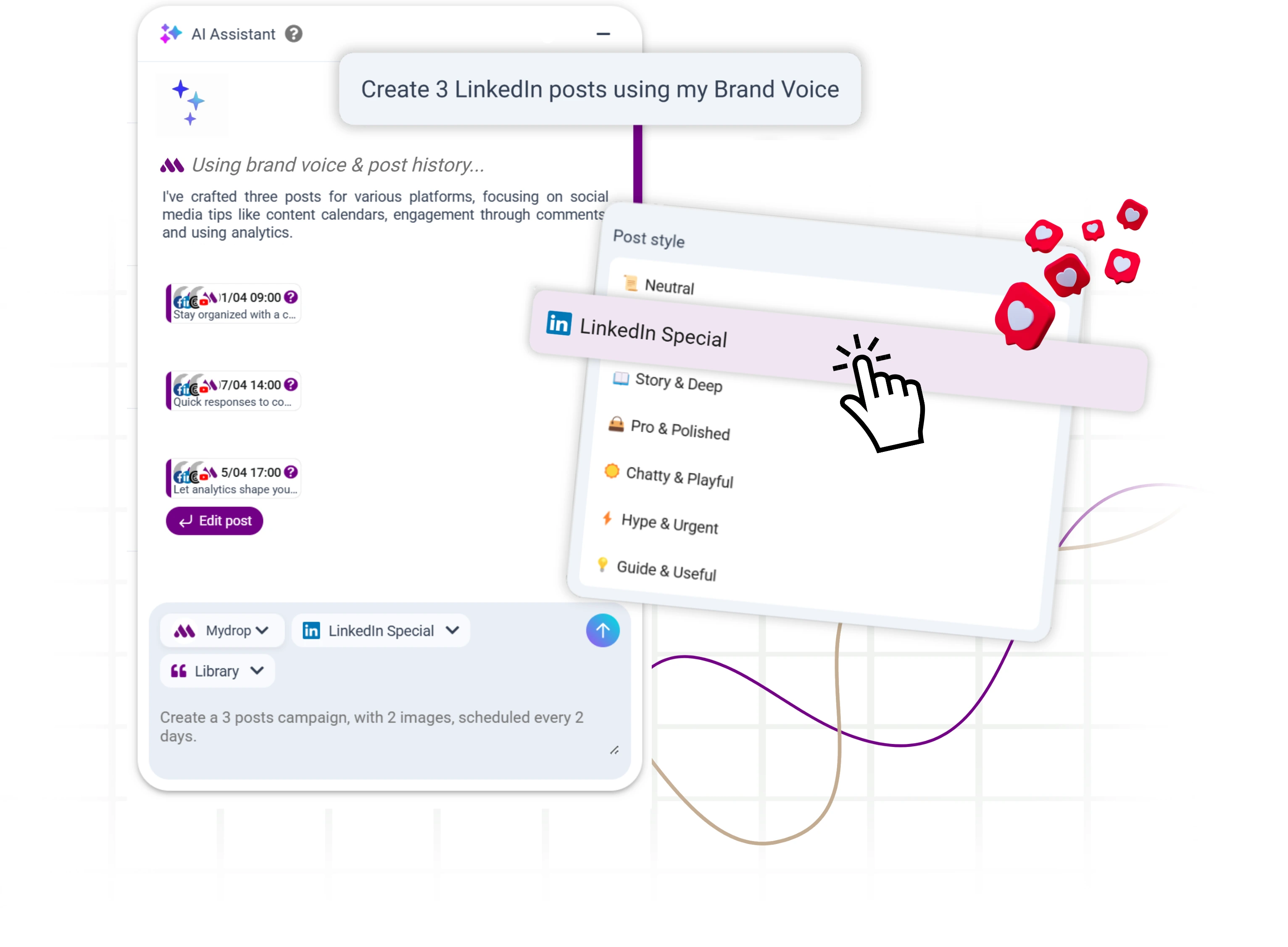 AI chat with brand voice
