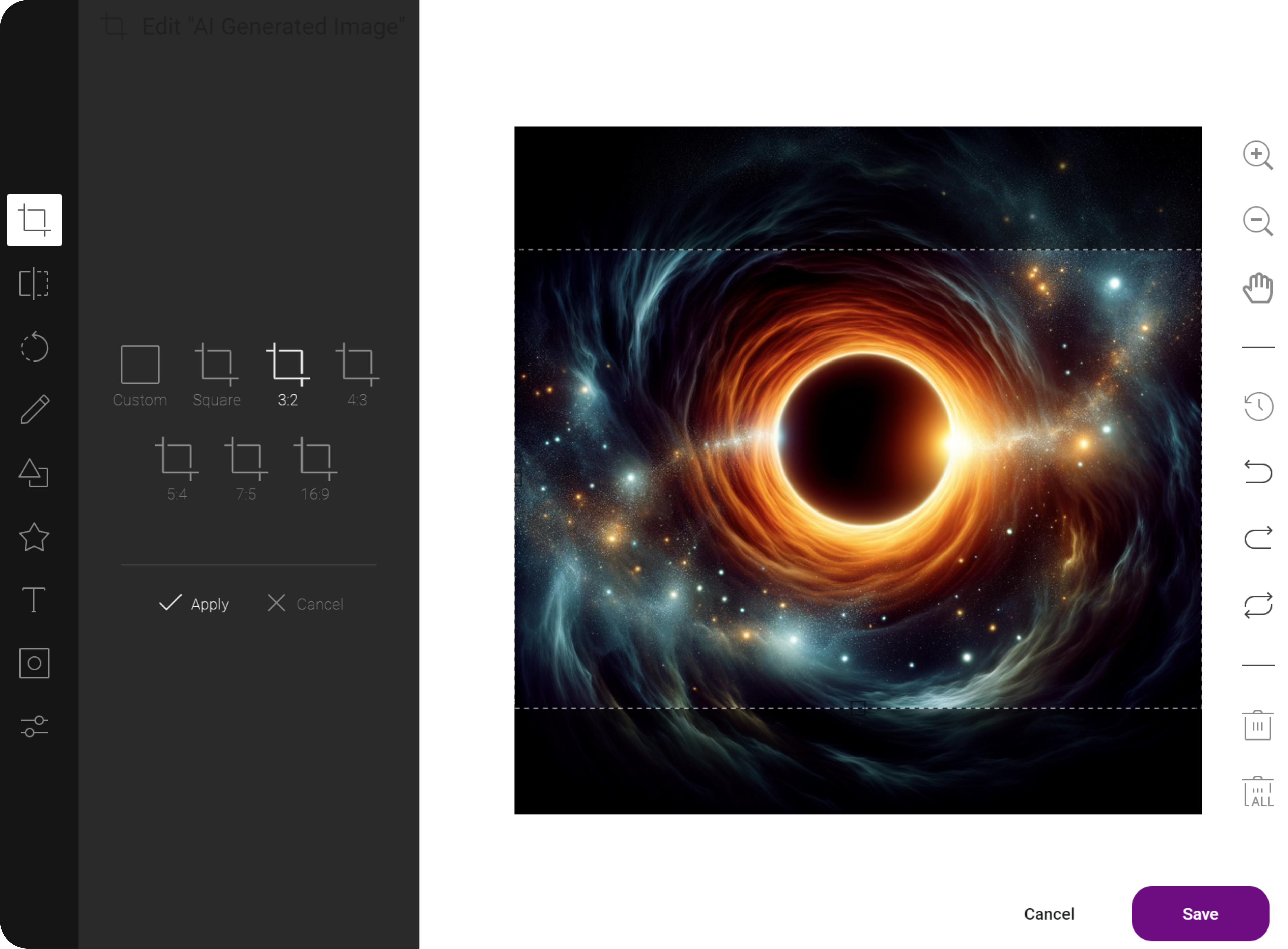 AI-assisted media editor used to generate social assets quickly