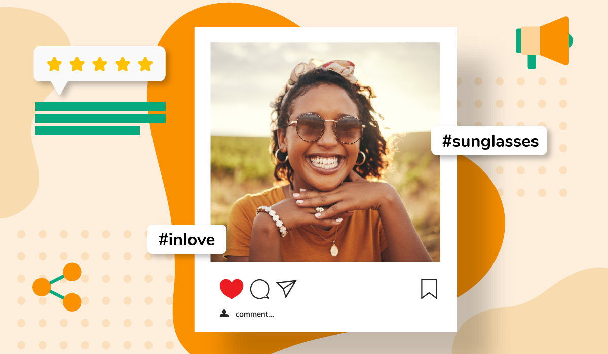 Template-based social post repository organized by campaign themes